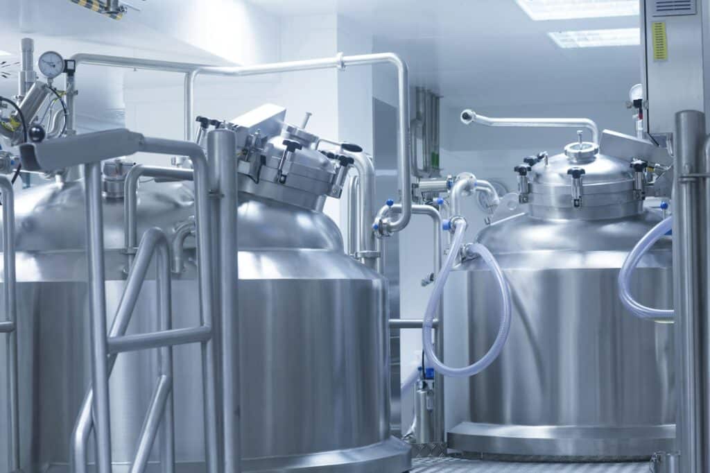 Pharmaceutical production equipment in pharmaceutical plant